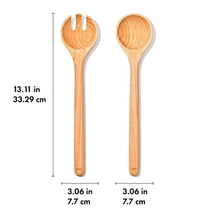 Beechwood Salad Servers – 2-Piece Set - US 9048