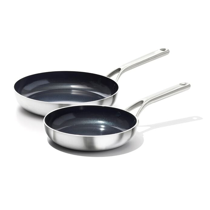 Stainless Steel Mira Series 2 Pack Frypans - Ceramic - US 3282