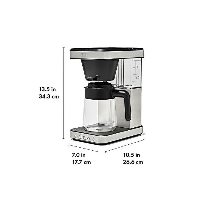 8-Cup Coffee Maker with Podless Single-Serve Function and Glass Carafe - US 1422