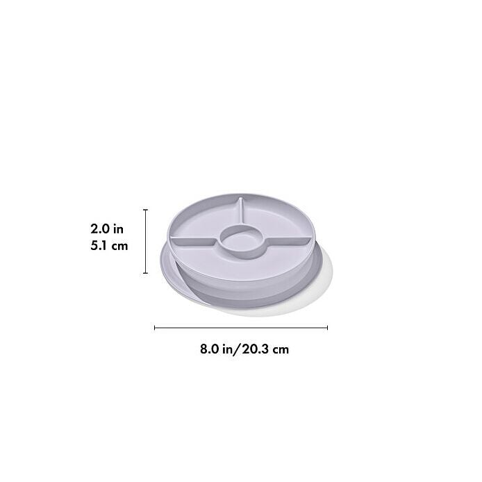 Stick & Stay Suction Divided Plate - US 3529