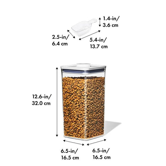 OXO Good Grips Pet POP Container – 6.0 Qt/5.7 L with Half Scoop - US 0965
