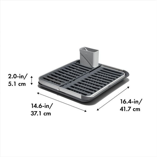 OXO Good Grips Aluminum Fold Flat Dish Rack - US 6755