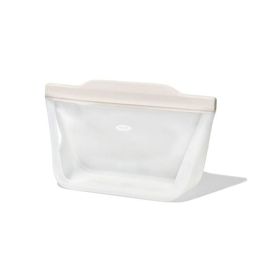 Silicone Reusable Bag - Stand-Up Quart (32 oz) - Oat - US 2413