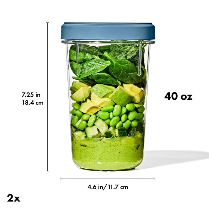 Twist & Stack Container (40 oz) - 2-Pack - US 7325
