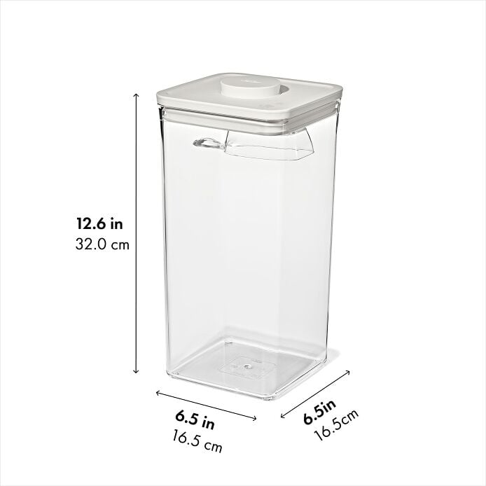 POP Container with Scoop — Big Square Tall — 6 Qt/5.7 L - US 0364