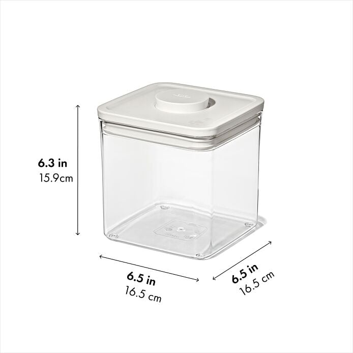 OXO Pet POP Container — Big Square Short — 2.8 Qt/2.6 L - US 3673