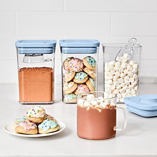 3-Piece POP Container Set with Mini Scoops - Sky Blue - US 5208