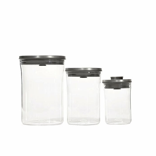 Steel 3-Piece POP Round Canister Graduated Set - US 2308
