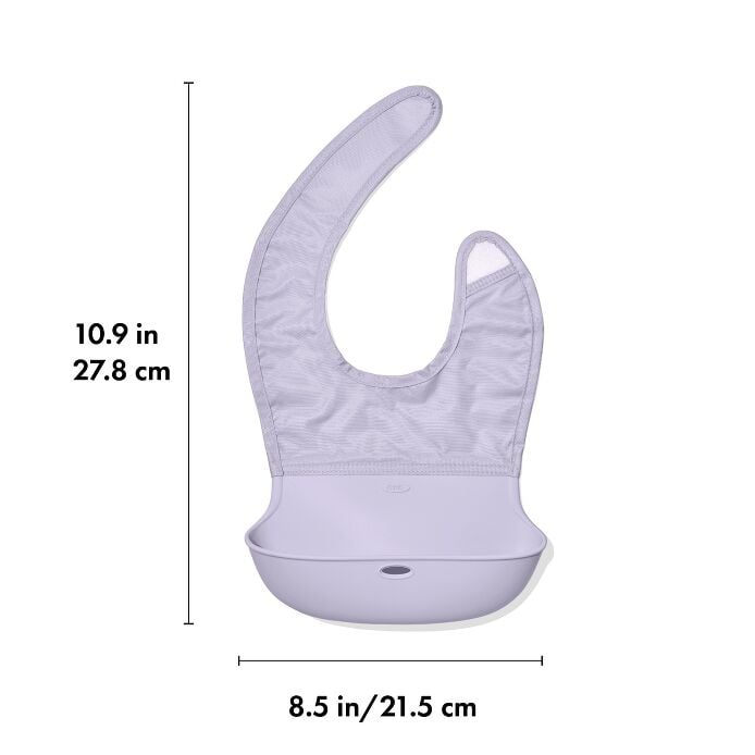 Roll-Up Bib - 2 Pack - Lilac And Opal - US 3517
