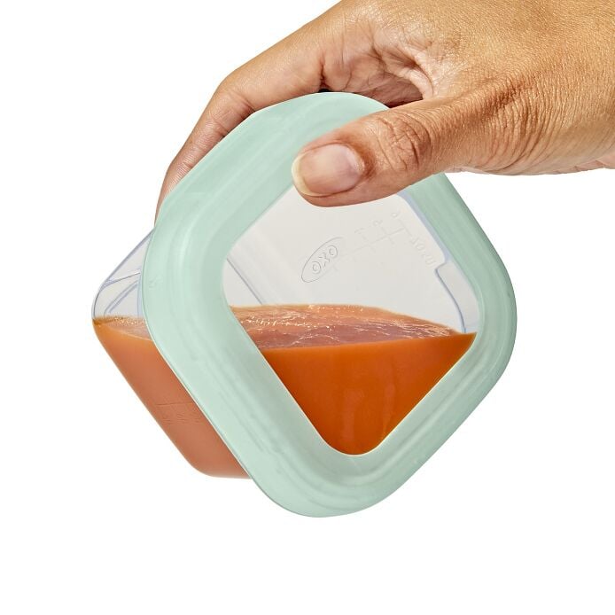 Baby Blocks Food Storage Containers (6 oz) - Opal - US 0755