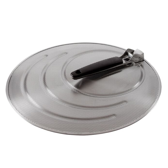 Splatter Screen With Folding Handle - US 5436