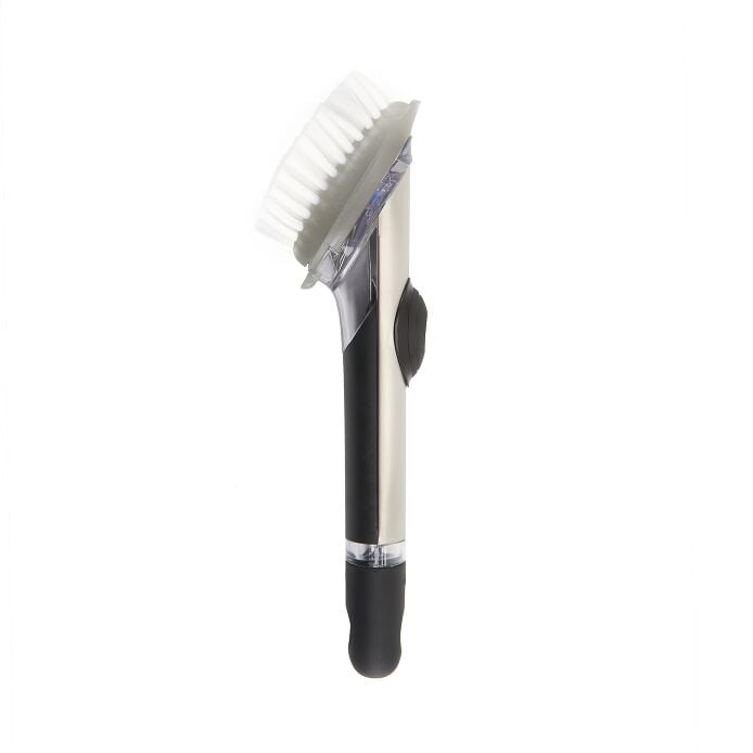 Steel Soap Dispensing Dish Brush - US 3318