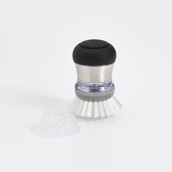 Steel Soap Dispensing Palm Brush - US 2688