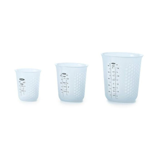 3 Piece Squeeze & Pour Silicone Measuring Cup Set - US 1860