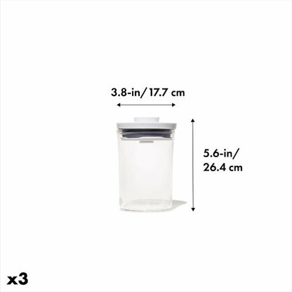 POP Round Canister 3-Piece Mini Bath Set (0.6 Qt) - US 2816
