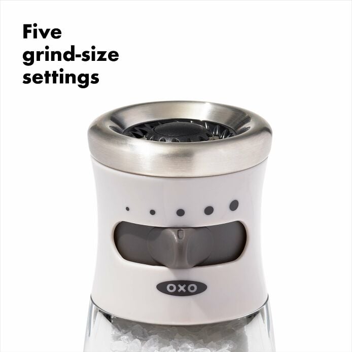 Contoured Mess-Free Salt Grinder - US 9898