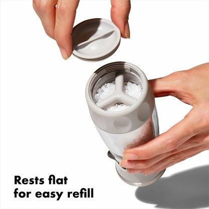 Contoured Mess-Free Salt Grinder - US 9898