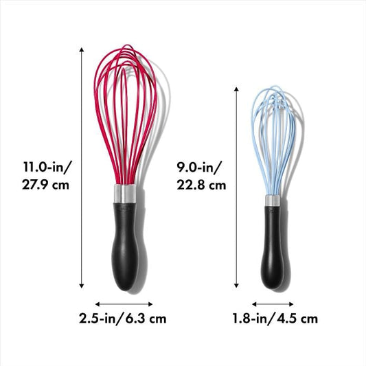 2 Pc Silicone Whisk Set - US 5388