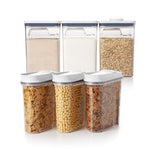 3 Piece Cereal Dispenser Set & 6-Piece POP Container Set Bundle - US 5810