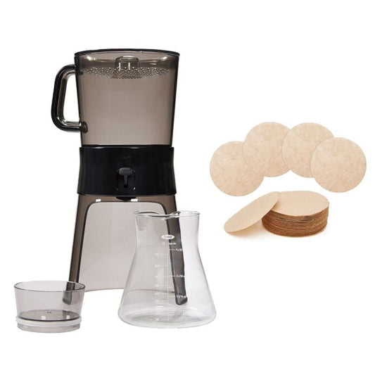 Cold Brew Coffee Maker & Cold Brew Coffee Maker Paper Filters Bundle - US 4918