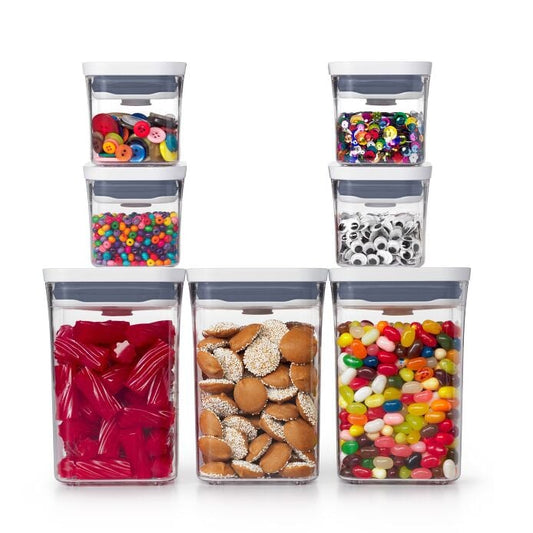 POP 4-Piece Mini Container Set & 3-Piece POP Container Value Set Bundle - US 8583