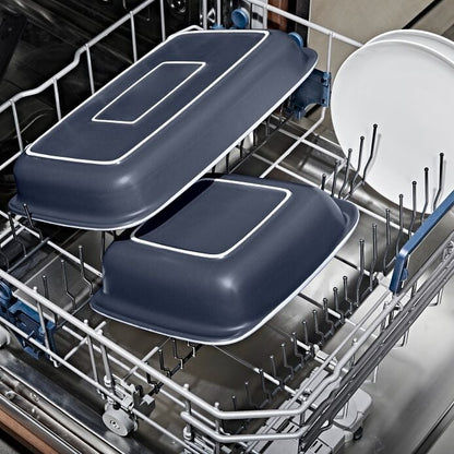 3 Qt Rectangular Stoneware Baking Dish - Storm Blue - US 5936