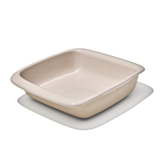 2 Qt Square Stoneware Baking Dish - Biscuit - US 2326