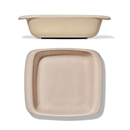 2 Qt Square Stoneware Baking Dish - Biscuit - US 2326