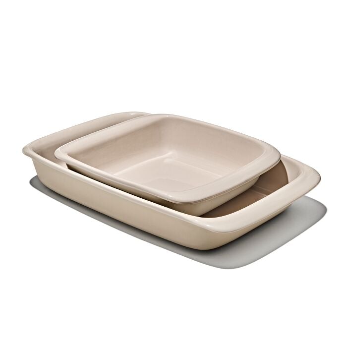 2 Qt Square Stoneware Baking Dish - Biscuit - US 2326
