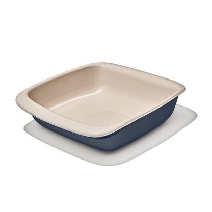 2 Qt Square Stoneware Baking Dish - Storm Blue - US 6466