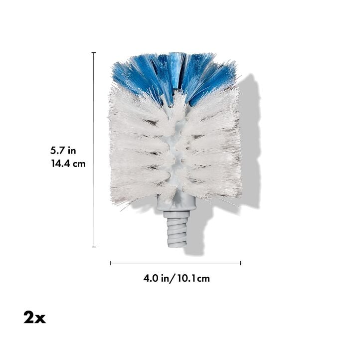 Stainless Steel Bottle Brush Refill - 2 Pack - US 7591