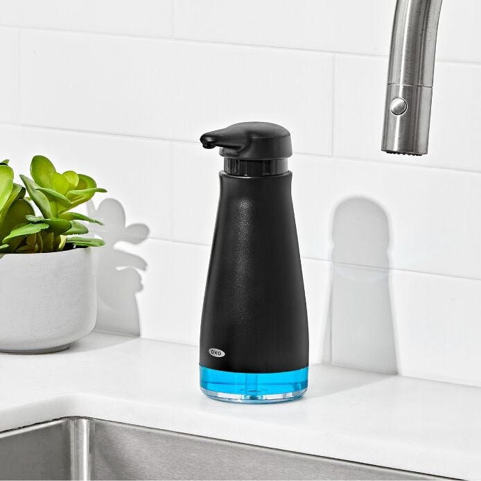 Stainless Steel Soap Dispenser - Black - US 7855