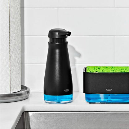 Stainless Steel Soap Dispenser - Black - US 7855