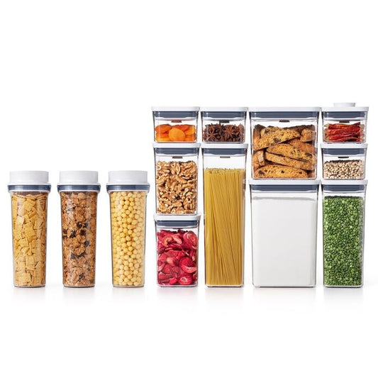 3 Piece Cereal Dispenser Set & 10-Piece POP Container Set Bundle - US 0406