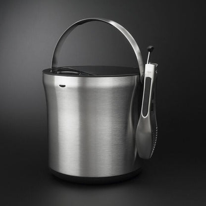 Steel Ice Bucket & Tong Set - US 7999
