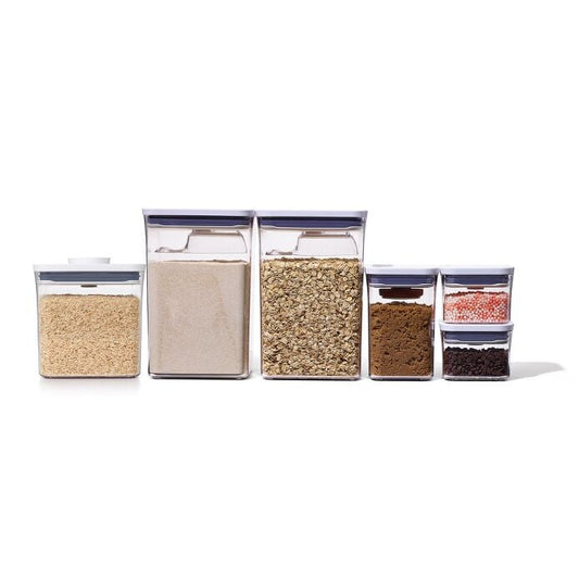 8-Piece POP Container Baking Set & POP Container - Big Square Short (2.8 Qt.) Bundle - US 2471