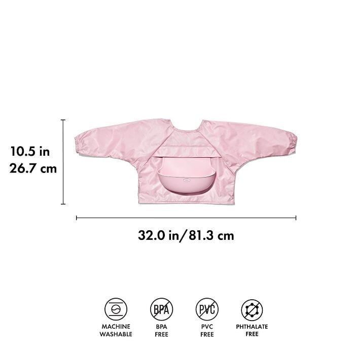 Sleeved Roll-Up Bib - Blossom - US 6939