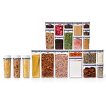 3 Piece Cereal Dispenser Set & 20-Piece POP Container Set Bundle - US 0522