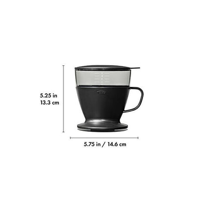 Pour Over Coffee Maker with Water Tank - Matte Black - US 2638