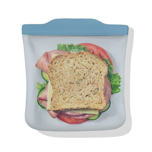 Silicone Reusable Bag Sandwich (28 oz) - Ocean Blue - US 8807