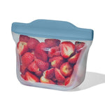 Silicone Reusable Bag Stand-Up Snack (12 oz) - Ocean Blue - US 2858