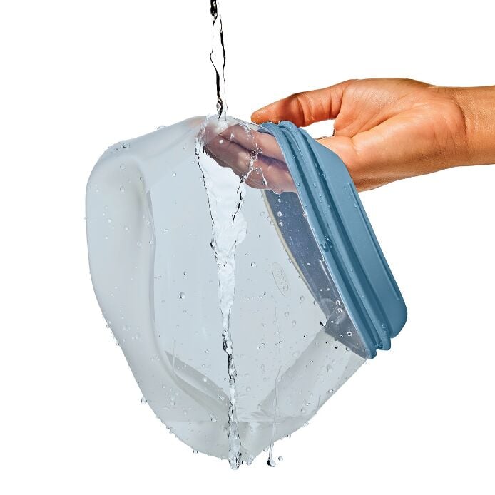 Silicone Reusable Bag Stand-Up Snack (12 oz) - Ocean Blue - US 2858