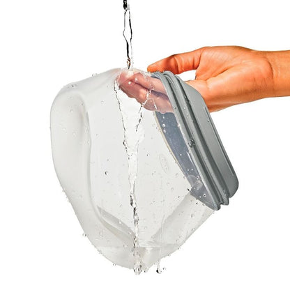 Silicone Reusable Bag Stand-Up Snack (12 oz) - Fog - US 5237