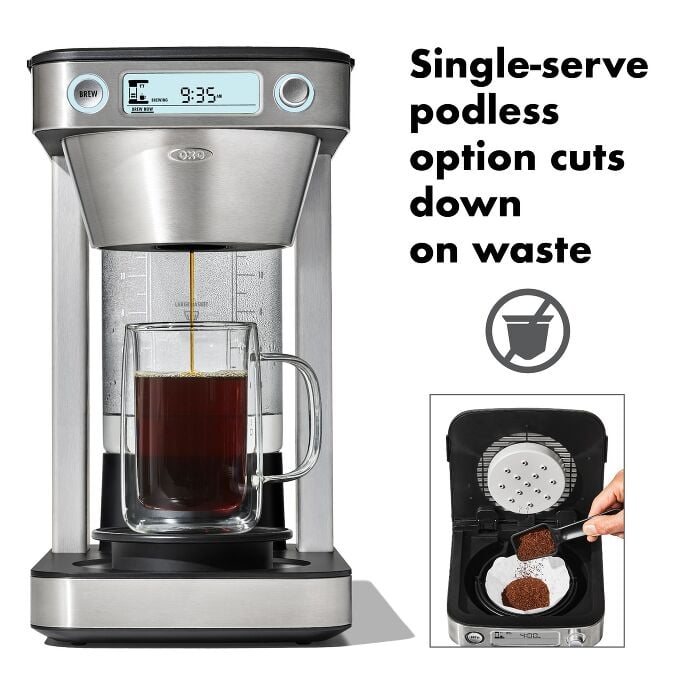12-Cup Coffee Maker with Podless Single-Serve Function - US 0333