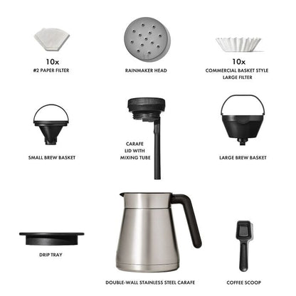 12-Cup Coffee Maker with Podless Single-Serve Function - US 0333