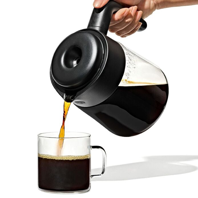 8-Cup Coffee Maker with Podless Single-Serve Function and Glass Carafe - US 1422