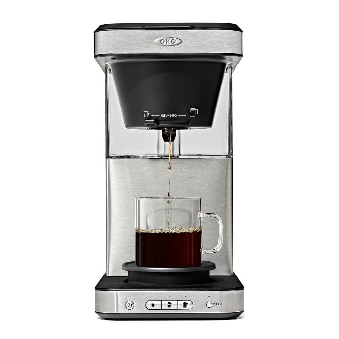 8-Cup Coffee Maker with Podless Single-Serve Function and Glass Carafe - US 1422
