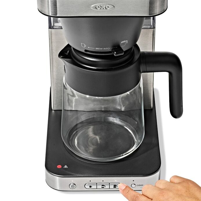 8-Cup Coffee Maker with Podless Single-Serve Function and Glass Carafe - US 1422
