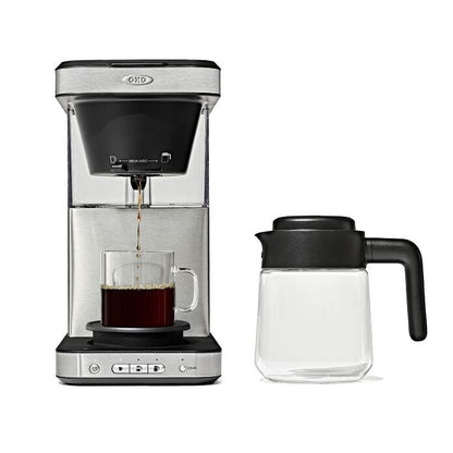 8-Cup Coffee Maker with Podless Single-Serve Function and Glass Carafe - US 1422