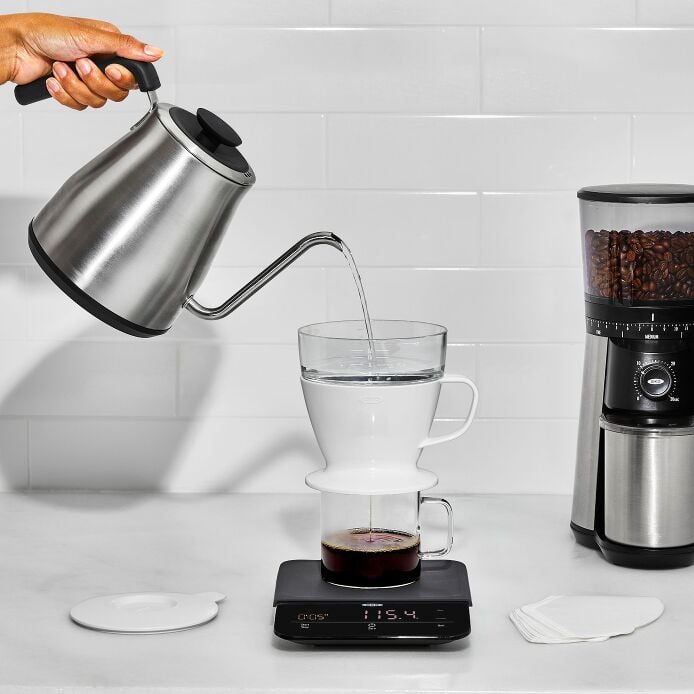 Adjustable Temperature Pour-Over Kettle - US 5111